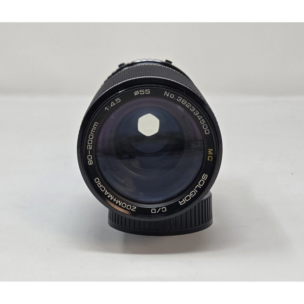 Soligor 80-200mm f/4.5 MC Zoom Macro Lens Minolta MD Mount Manual Focus Japan - Picture 6 of 11